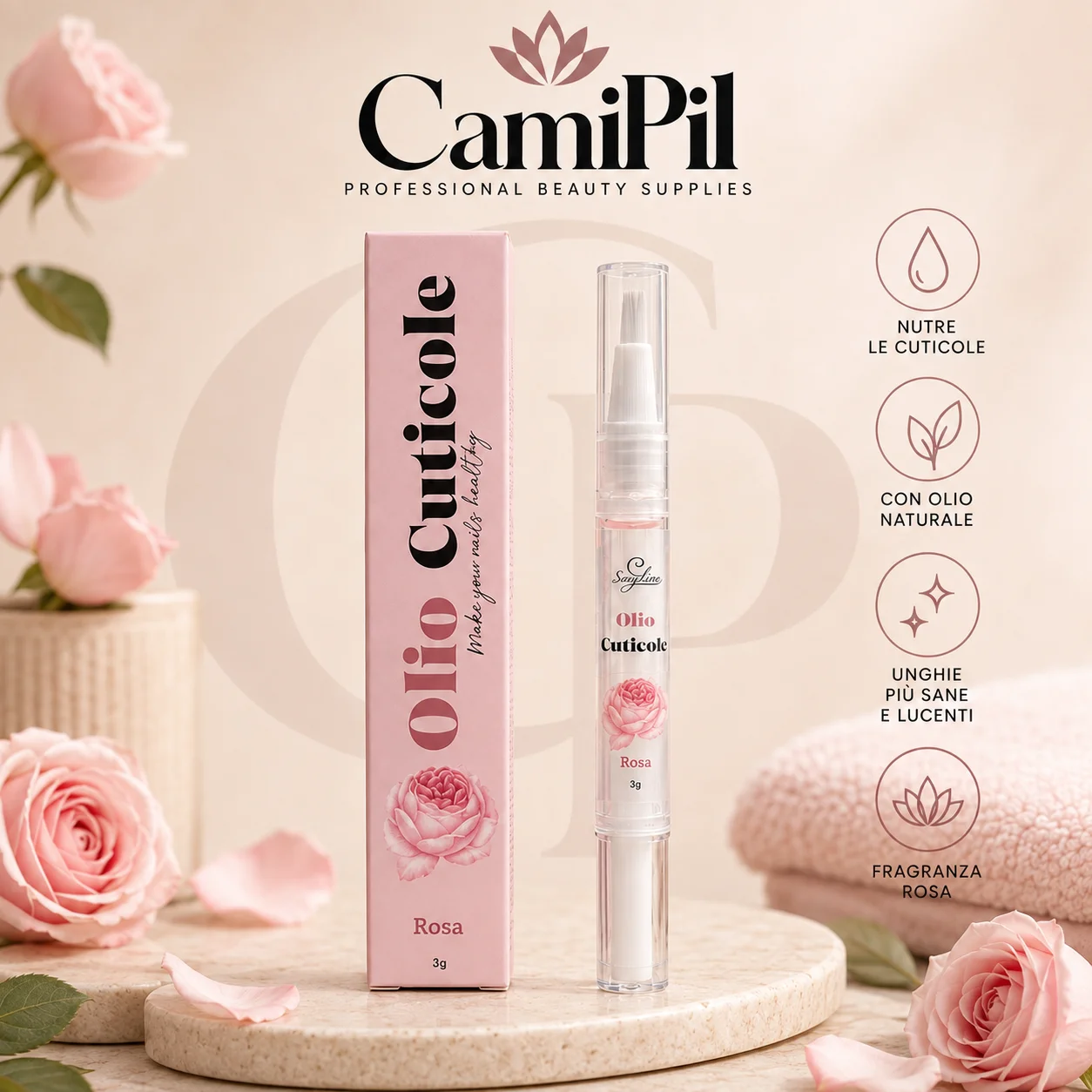 Olio Cuticole Rosa