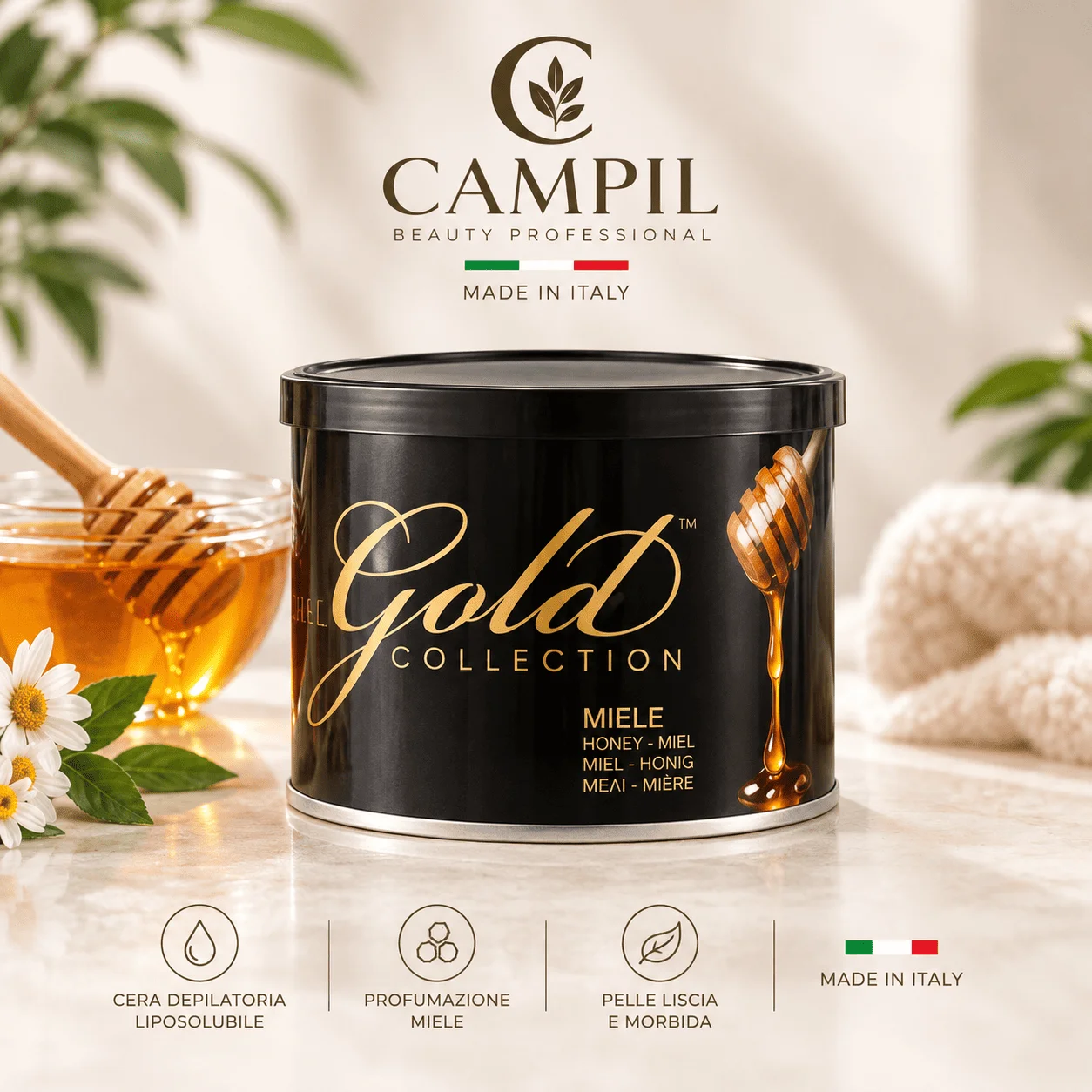 Cera Barattolo Miele Gold