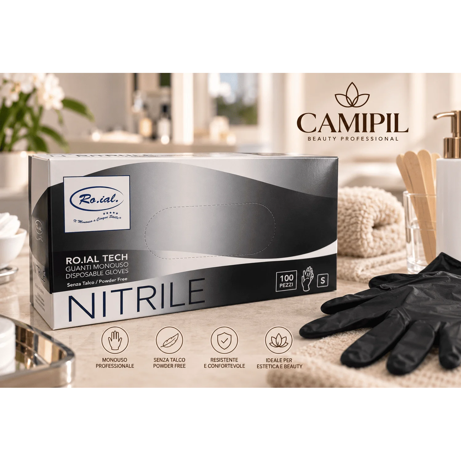 Guanti Nitrile Tech Black Small
