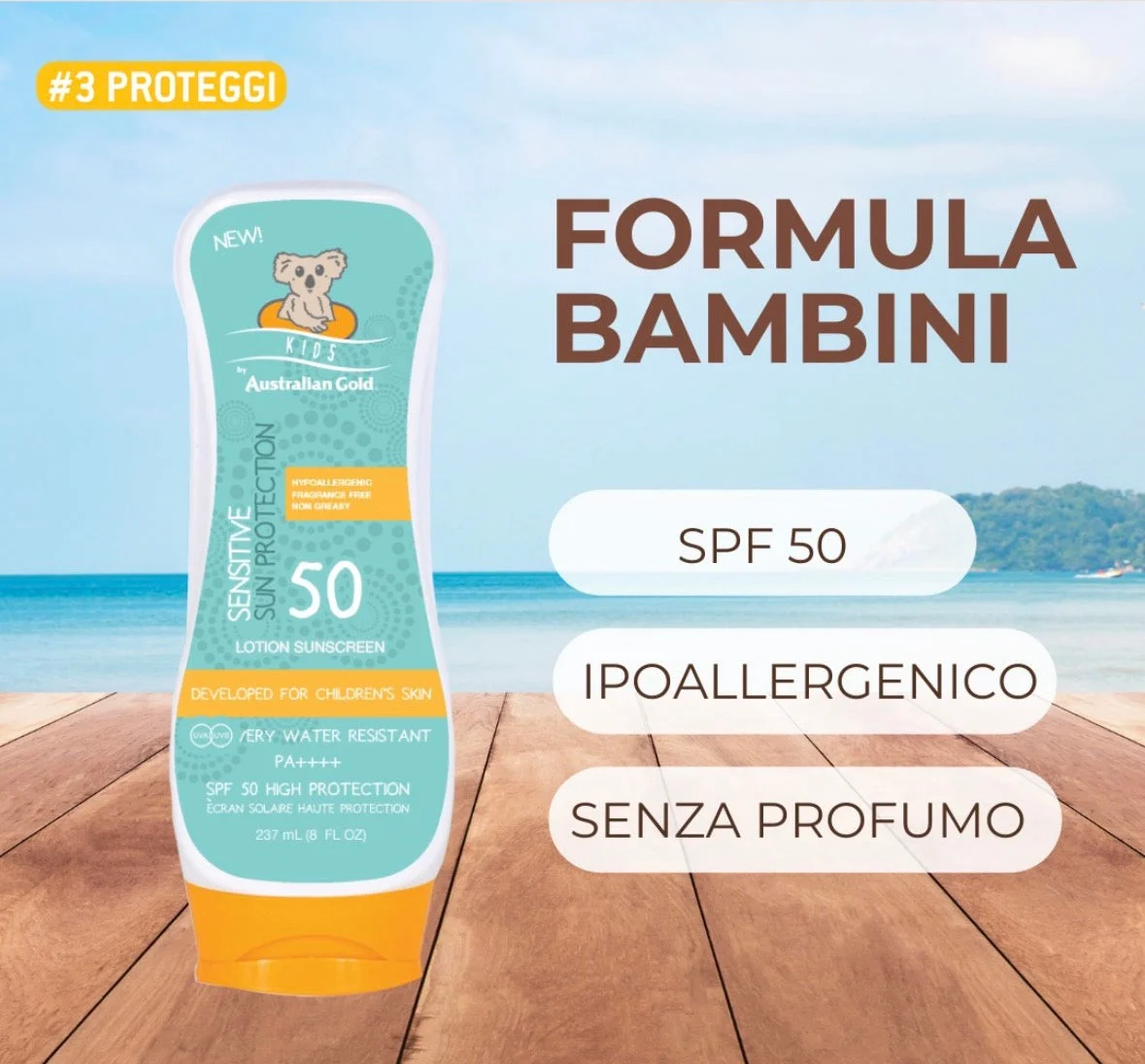 LOZIONE PER BAMBINI SPF 50
