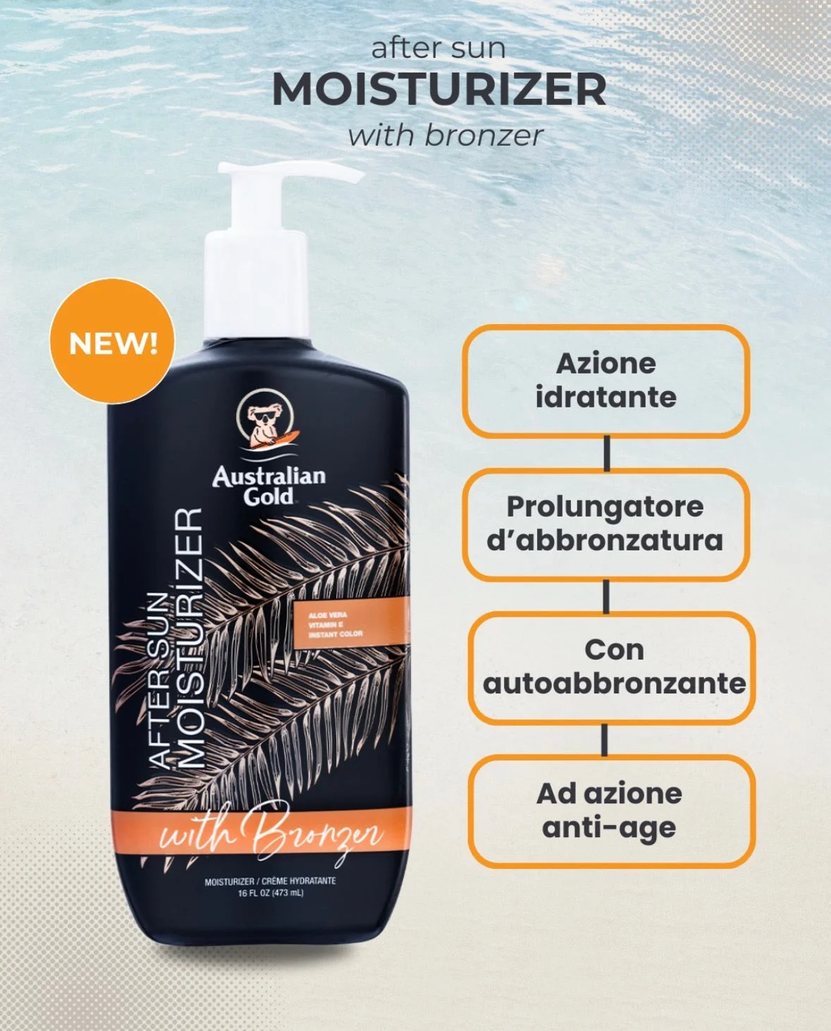 AFTER SUN MOISTURIZER WITH BRONZER