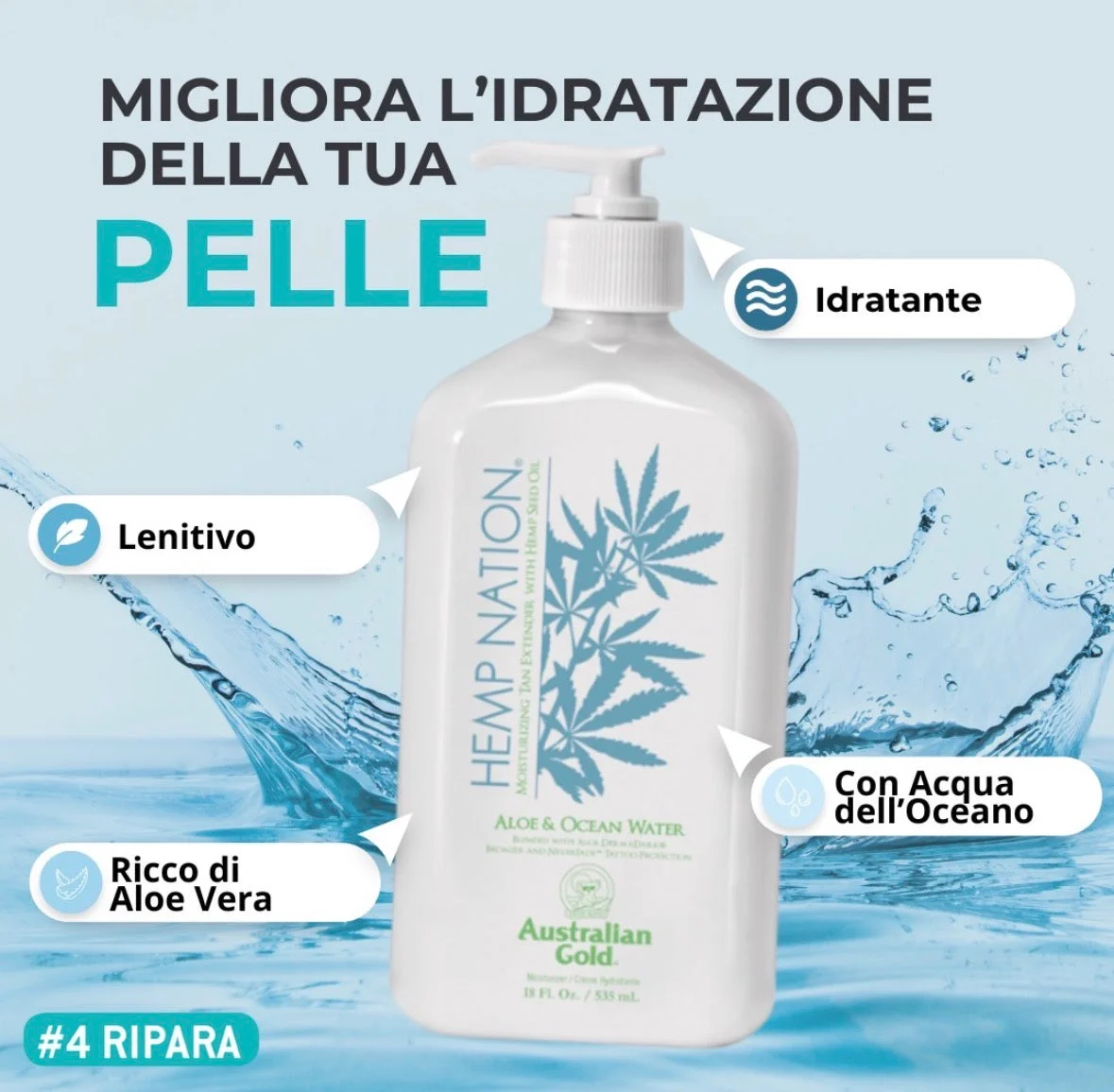 HEMP NATION ALOE & OCEAN WATER