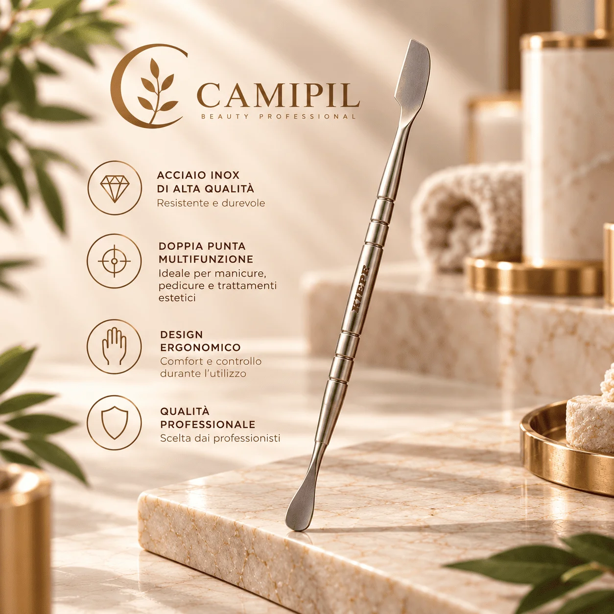 Ferretto Doppio Coltello-Spingipelle Tondo