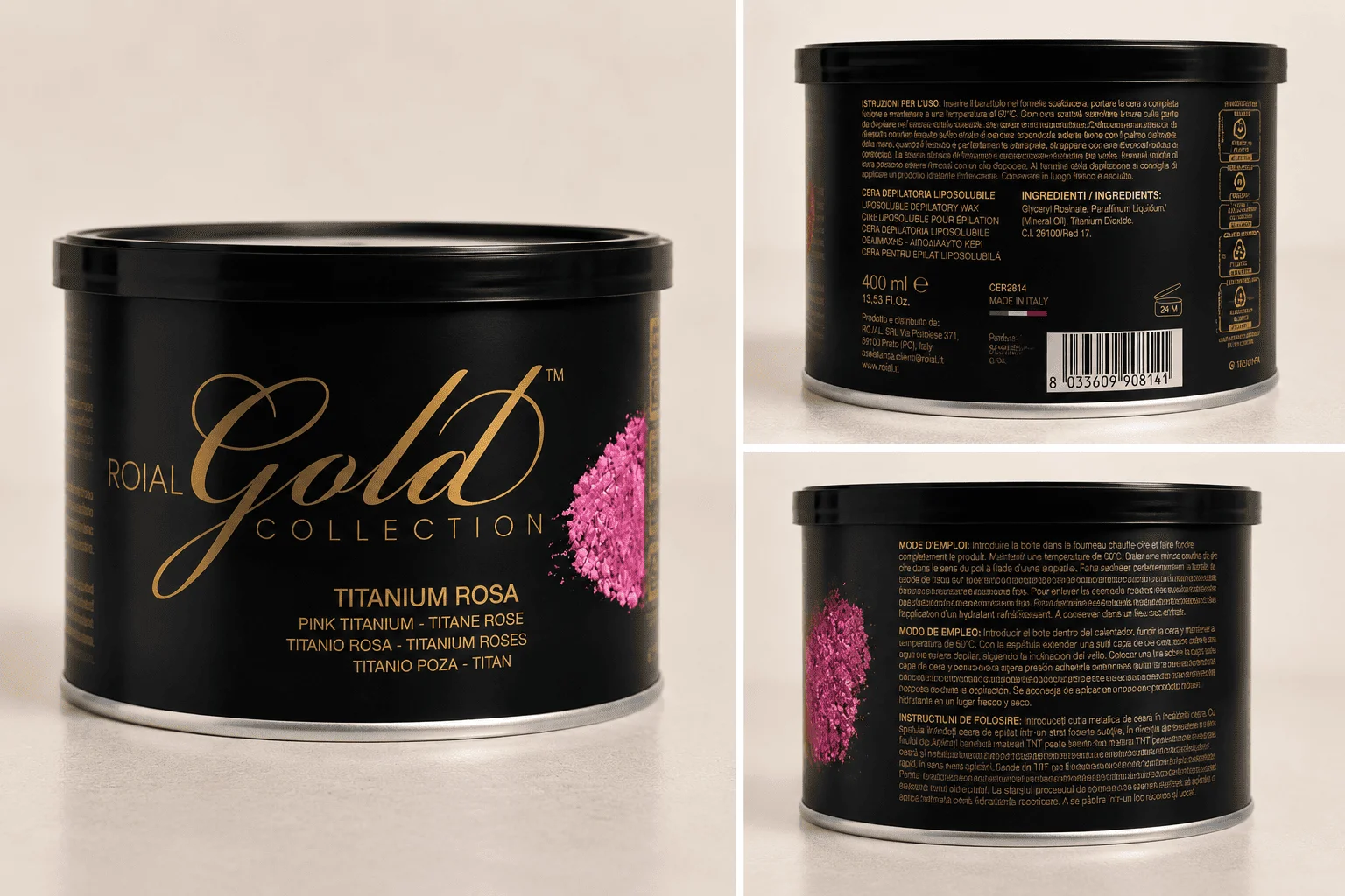 Cera Barattolo Titanio Gold — foto 1