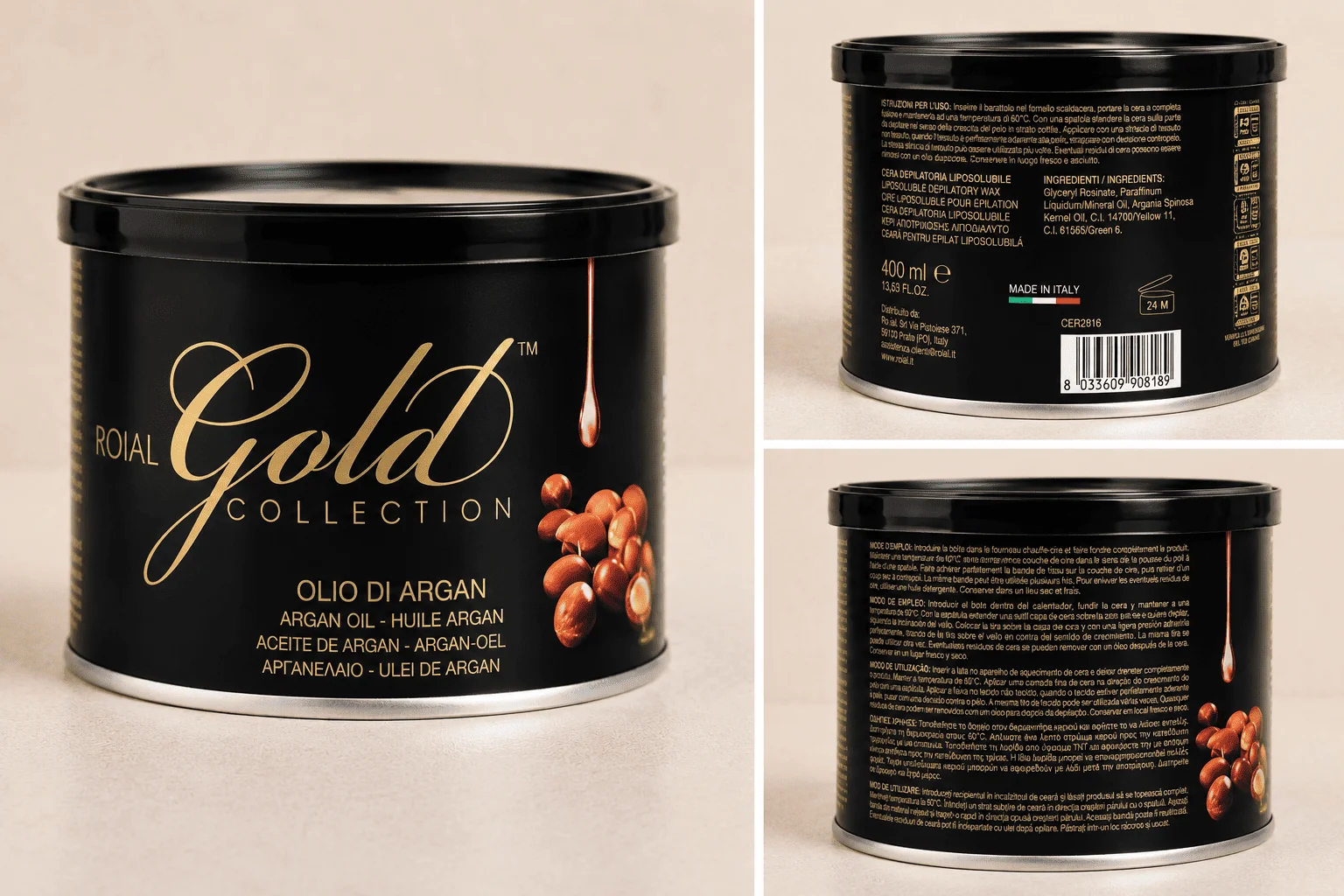 Cera Barattolo Olio di Argan Gold — foto 1